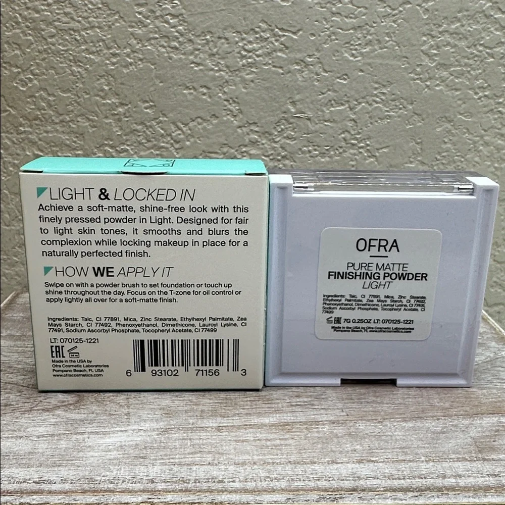 $12 🌙‎ Ofra Pure Matte Finishing Powder NEW LIGHT FULL SZ